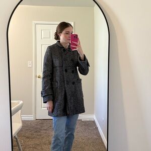 Vintage American Rag Cie Double Breasted Grey Peacoat